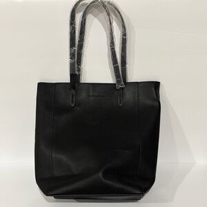 Ralph Lauren Black Leather Tote Bag